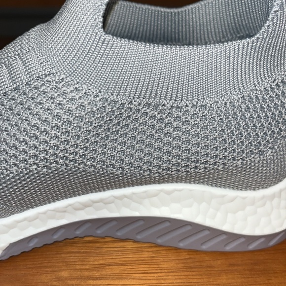 DANSKIN Cheerful Knit Vegan Textile Slip On Sneakers Gray NWT - Picture 5 of 12